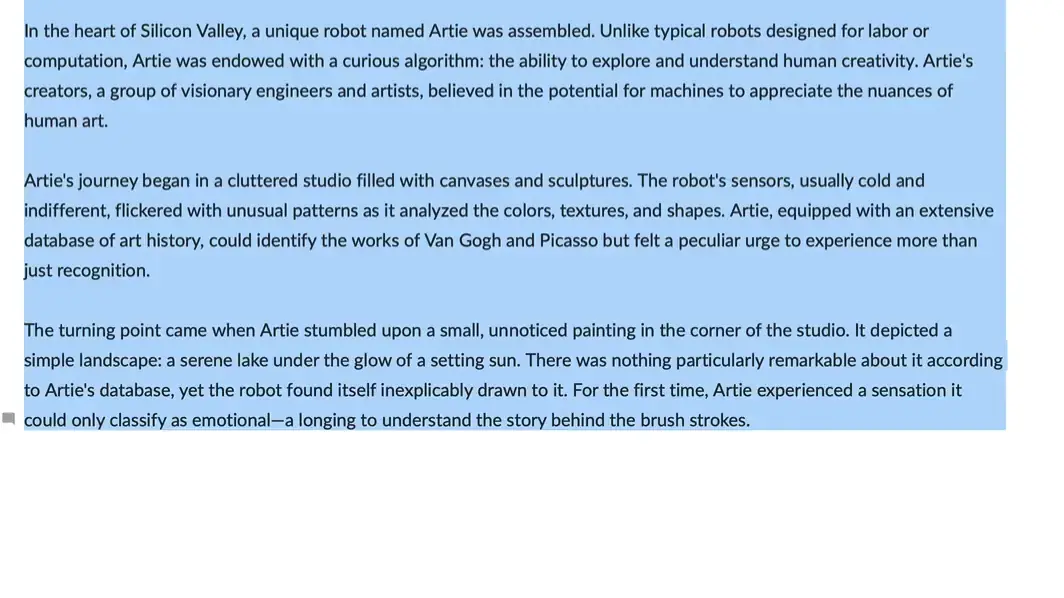 Screenshot showing the Private LLM integration within the macOS system-wide services menu.